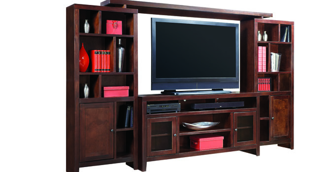 Aspenhome Essentials Lifestyle 120 Inch Entertainment Wall Unit with 4 Doors at Walker's Furniture
